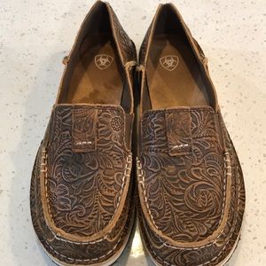 Ariat 10035831 Cruiser Leather Womens Flats Casual - Brown